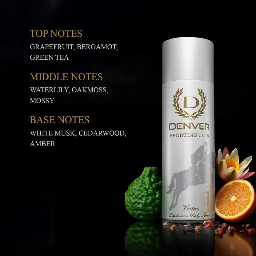 DENVER Sporting Club - Victor Deo Deodorant Spray - For Men 165ml