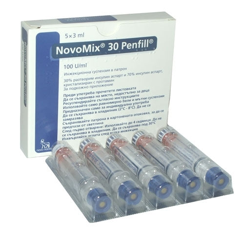 Novomix 30 100IU Penfill (3ml Each)