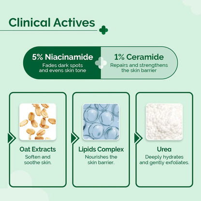 DERMA CO 5% Nia-Ceramide Deep Moisturizing Cream with 5% Niacinamide & 1% Ceramide - 100g