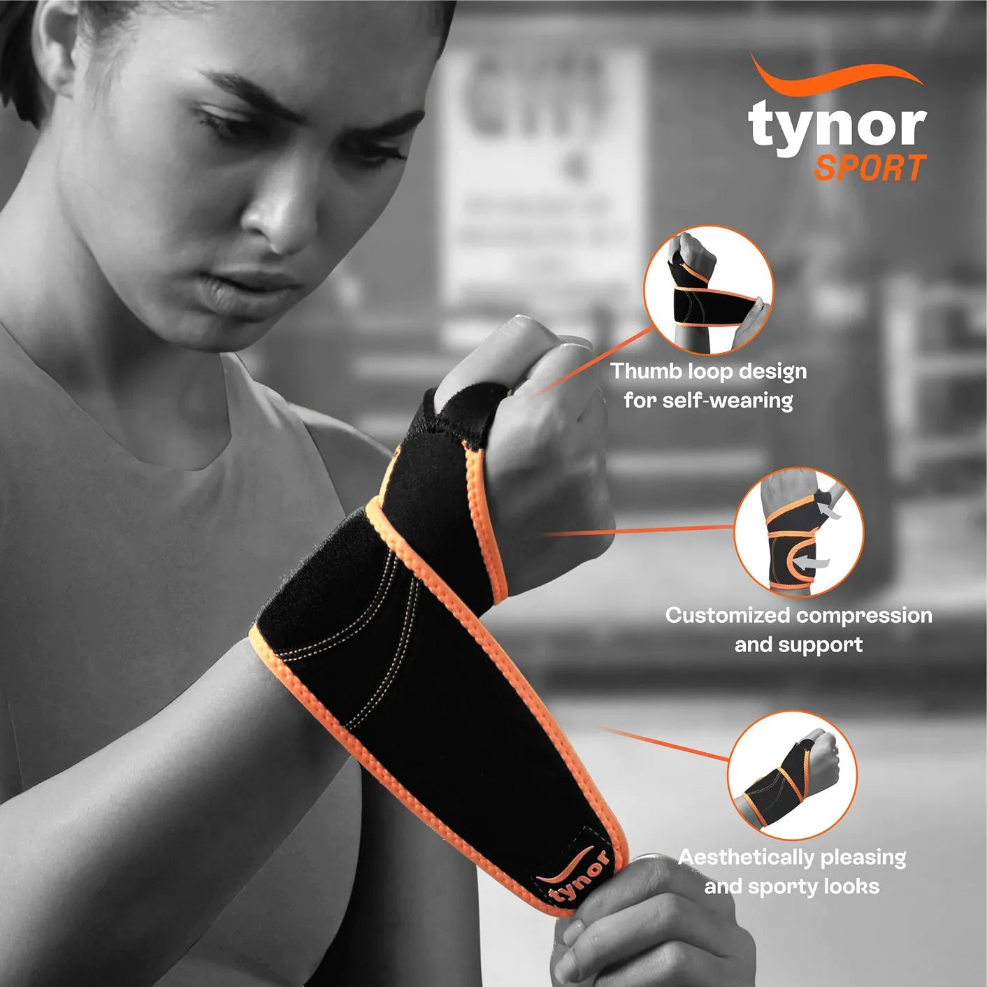 Wrist Support With Thumb Loop (Neo) 1 Unit