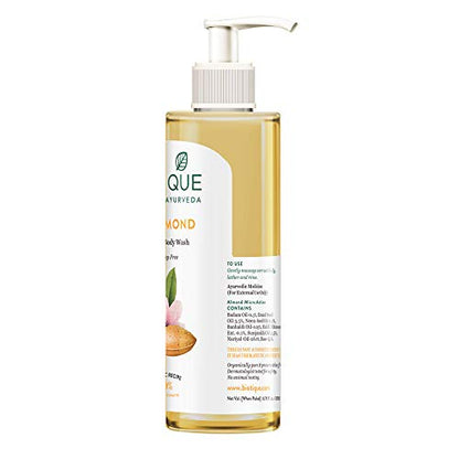 Biotique Almond Oil Ultra Rich Body Wash| Maintains Skin’s Natural pH | Soap-Free Body Wash Suitable for All Skin Types | 200mL