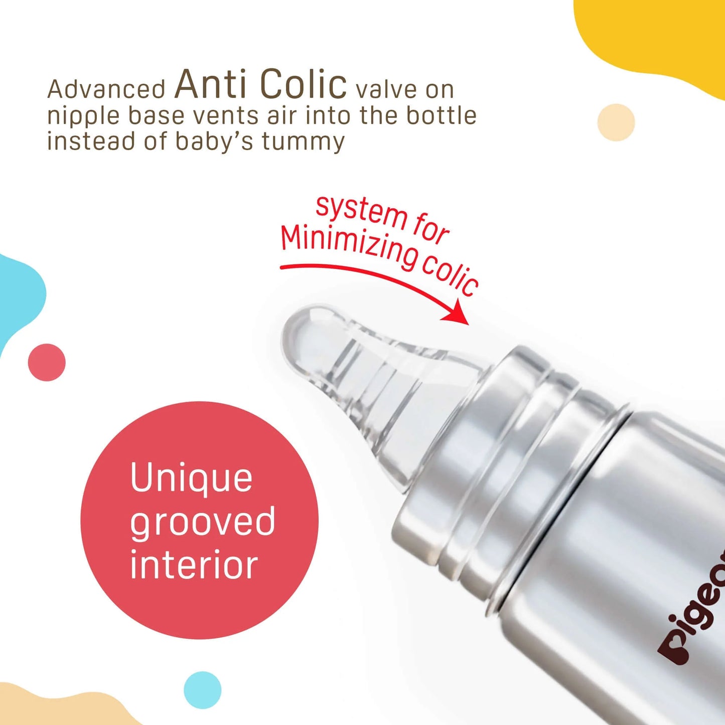 Slim Neck Steel Feeding Bottle 150ml M Size