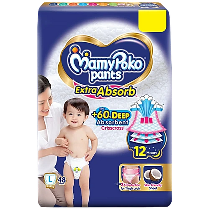 Mamypoko Pants Extra Absorb Large, 48 pcs