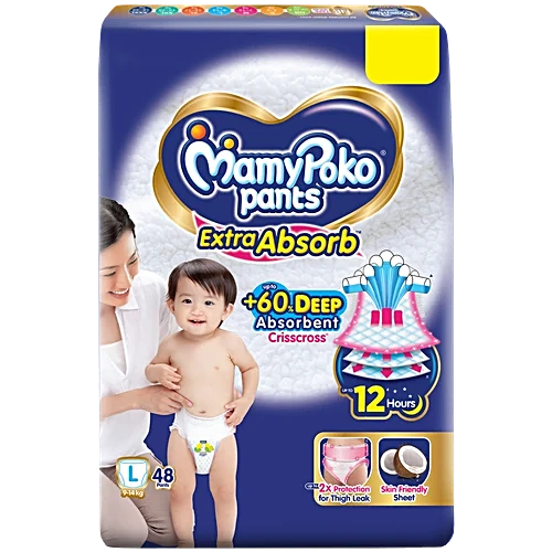 Mamypoko Pants Extra Absorb Large, 48 pcs