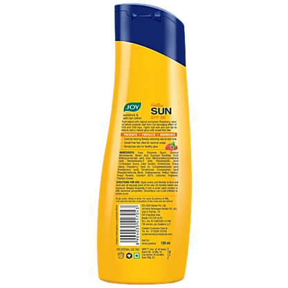 Joy  Hello Sun Anti-Tan Sunscreen Body Lotion SPF 20 PA++ (100ml)