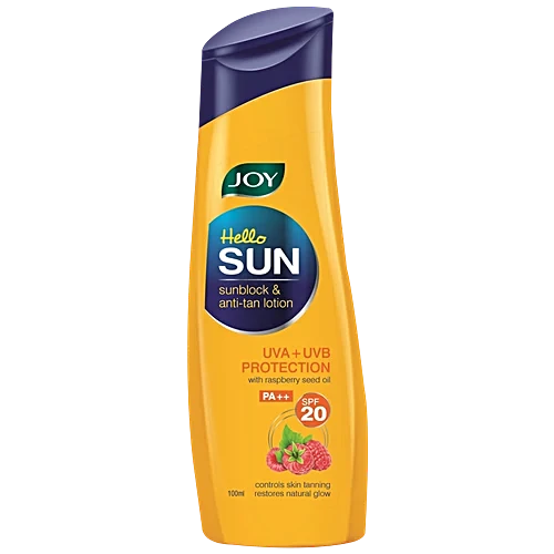 Joy  Hello Sun Anti-Tan Sunscreen Body Lotion SPF 20 PA++ (100ml)