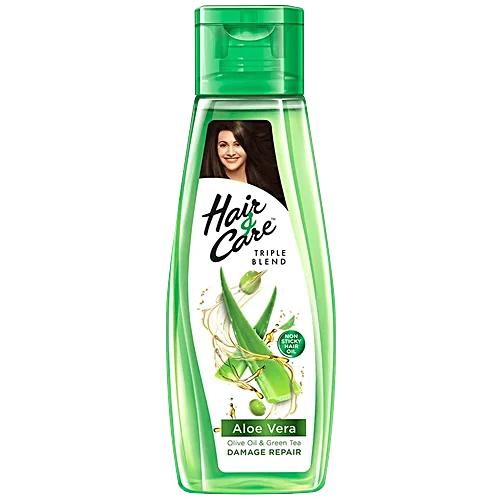 Hair & Care Non-sticky Hair Oil with Fruits - For Damage Repair, Olive Oil & Green Tea, Classic Fragrance, 50 ml