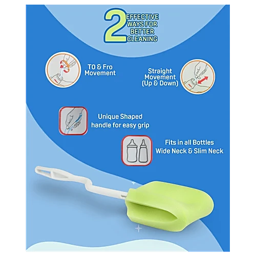 Pigeon Baby Bottle Cleaning Effective two way Sponge Brush, 1 pc