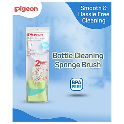 Pigeon Baby Bottle Cleaning Effective two way Sponge Brush, 1 pc