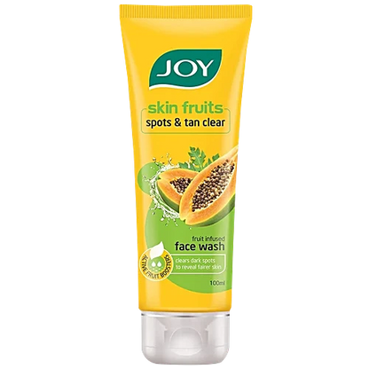 Joy Skin Fruits Spots & Tan Clear Papaya Face Wash - For Normal To Dry Skin