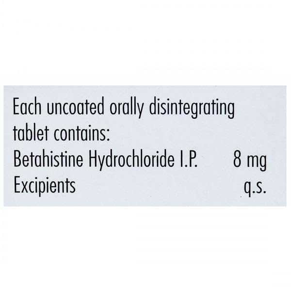 Vertin DT 8 - Strip of 15 Tablets