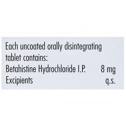 Vertin DT 8 - Strip of 15 Tablets