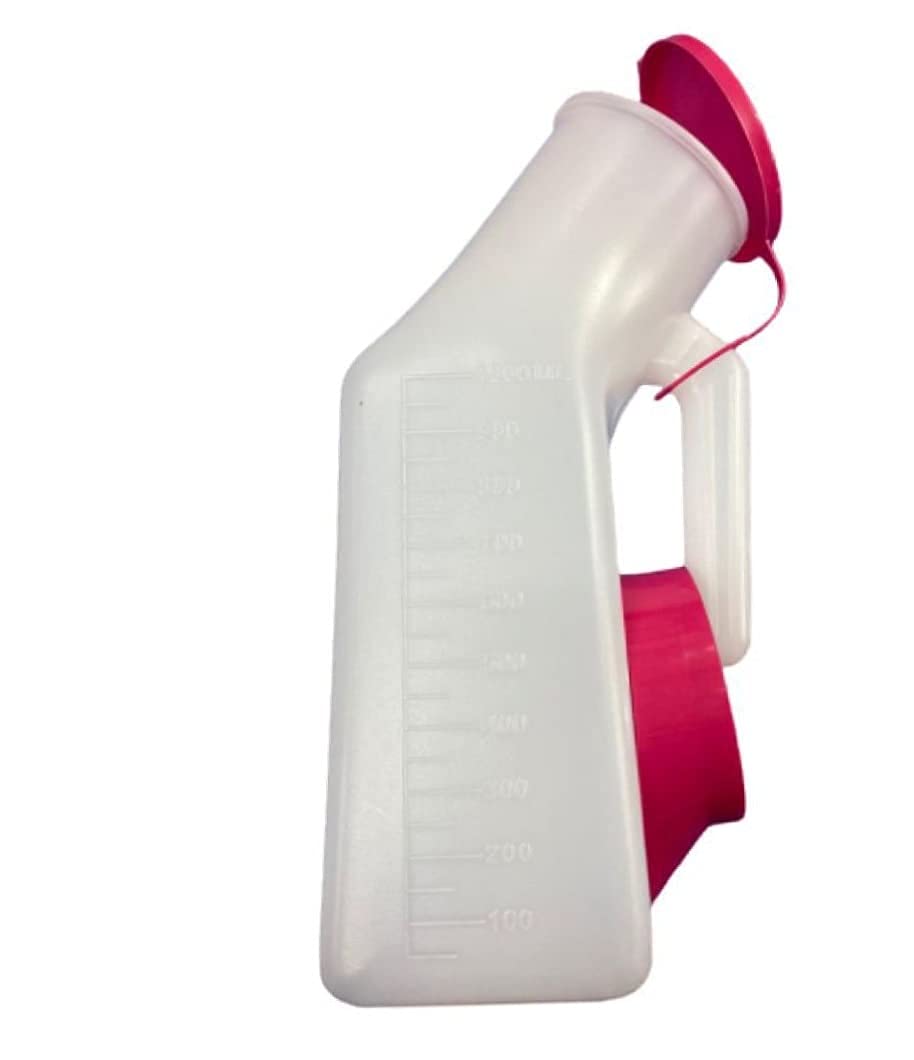 Naulakha Unisex (Male And Female) Portable And Safe Plastic Urine Pot With Cap/High Quality Plastic- (Unisex)