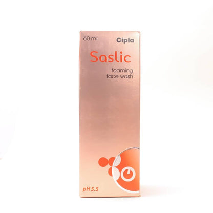 Cipla Saslic Foaming Face Wash | pH 5.5 | Salicylic acid | 60ml (Pack of 1)