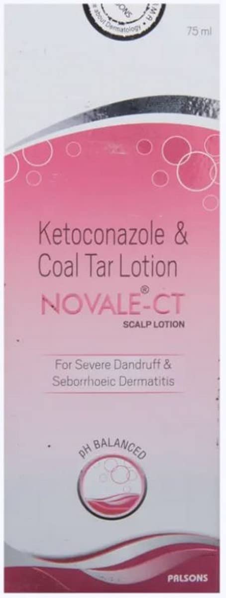 Novale-CT 4% /2% - Bottle of 75ml Scalp Lotion with Ketoconazole