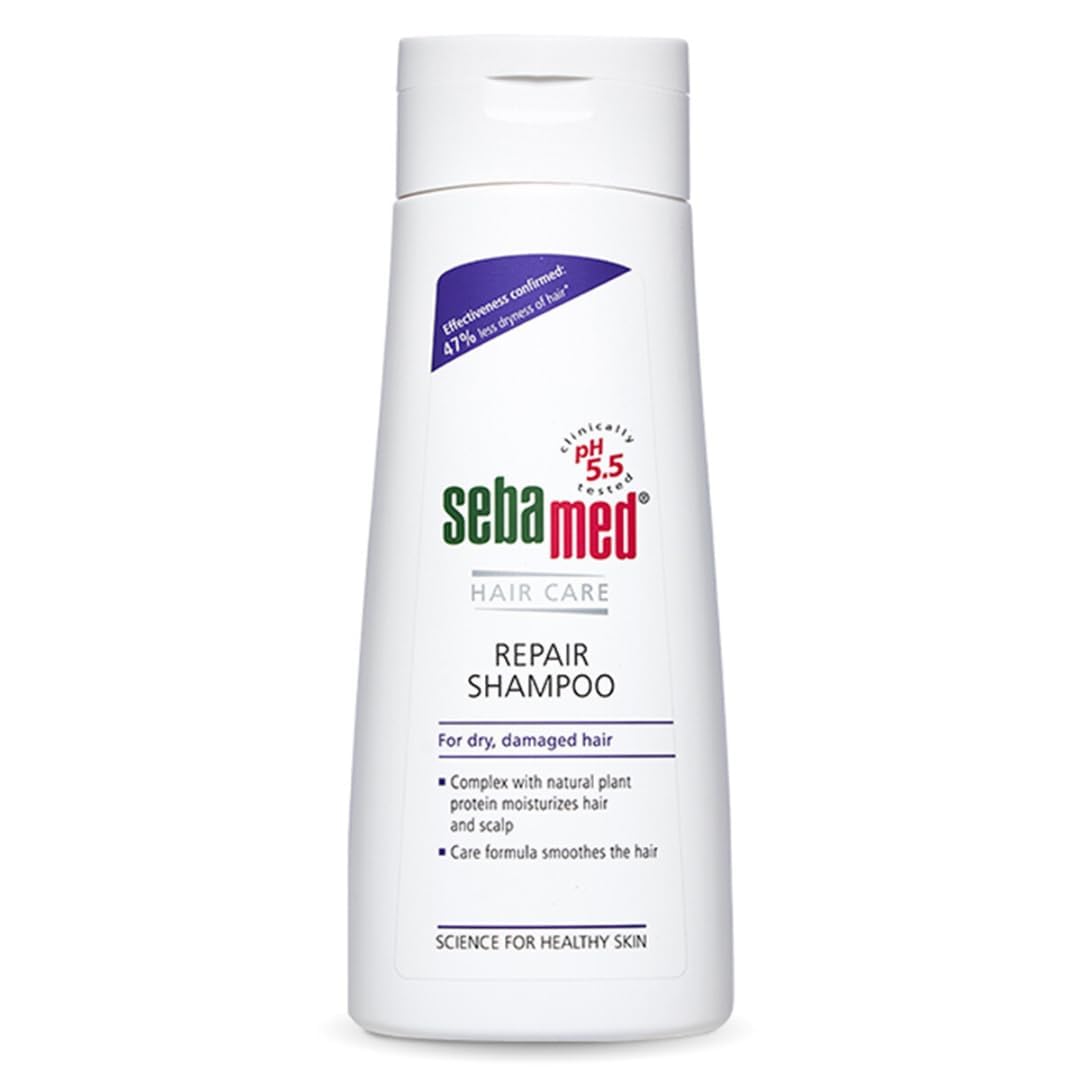 Sebamed Hair Repair Shampoo | pH5.5 I 47% less hair-dryness confirmed  200ml
