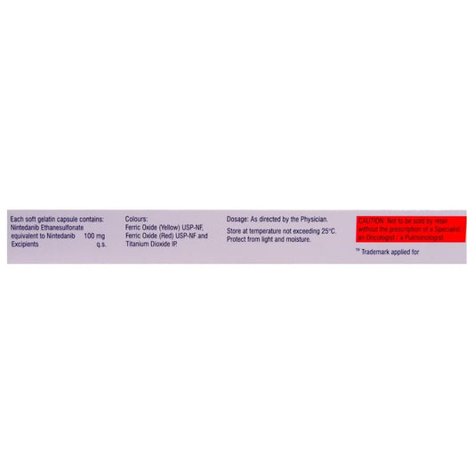 Nintena 100 mg - Strip of 10 Soft Gelatin Capsules