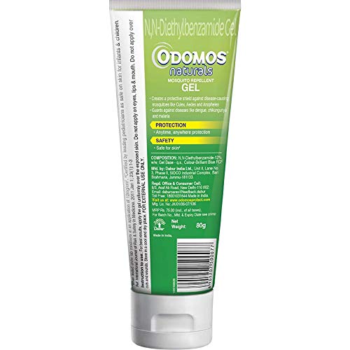 Dabur Odomos Naturals Mosquito Repellant Gel - 80 Gm