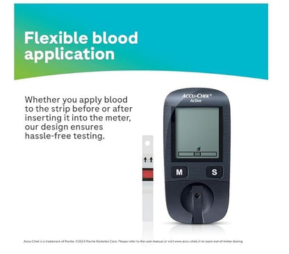 Accu-Chek Active Test Strips | Pack of 50 Strips | For use with Accu-Chek Active Glucometer