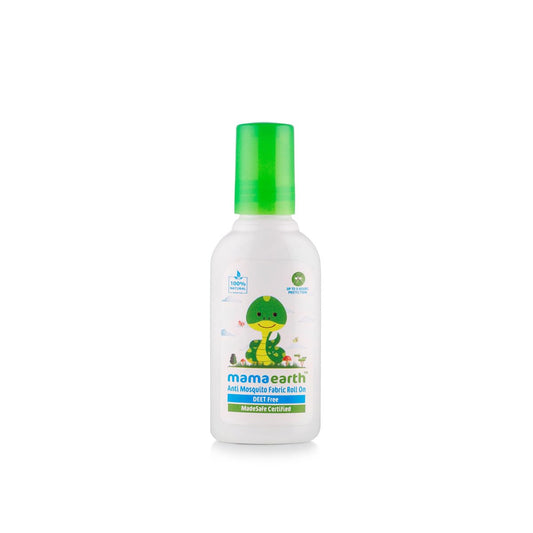 Mamaearth Anti Mosquito Fabric Roll On for Indoor & Outdoor use, Mosquito Repellent, DEET Free, Protects from Dengue, Malaria & Chikungunya,Safe for babies-8ml