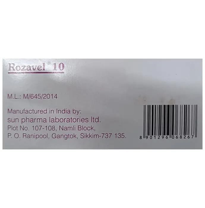 Rozavel 10 - Strip of 15 Tablets