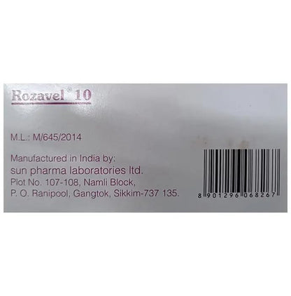 Rozavel 10 - Strip of 15 Tablets