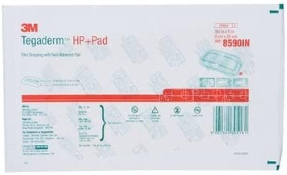 3M Tegaderm HP+Pad Film Dressing with Non-Adherent Pad 8590 (1count)