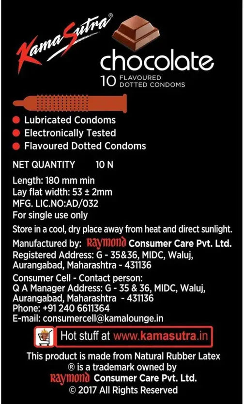 KS Chocolate Flavor Dotted Condom Condom