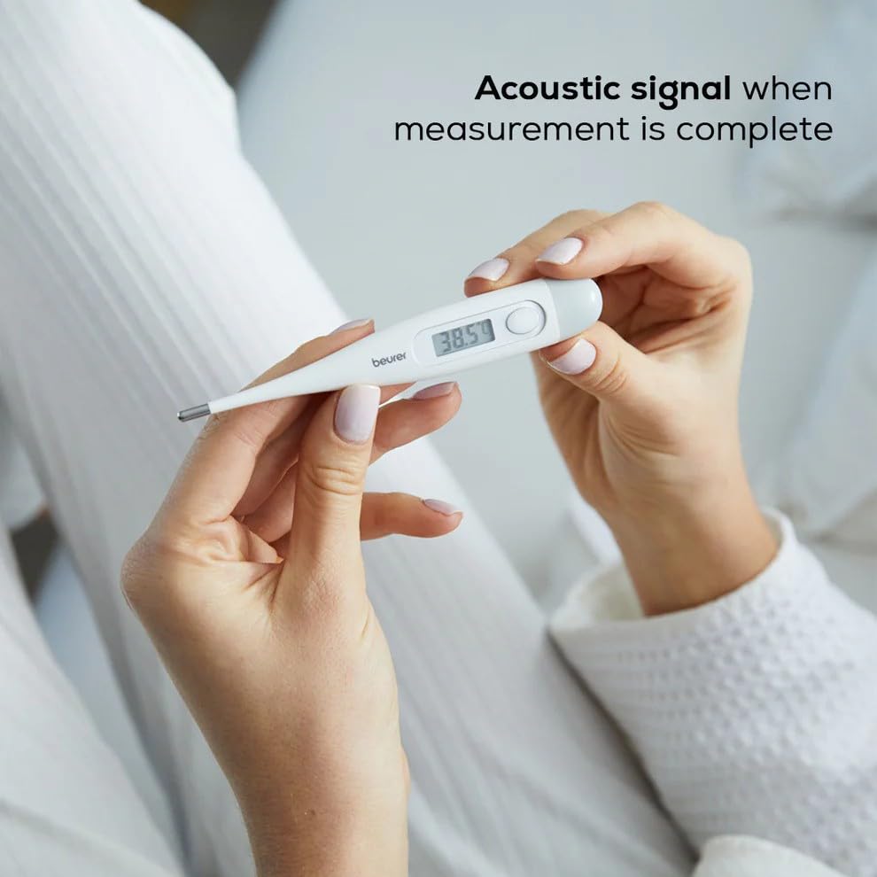 Beurer FT-09 Digital Oral Thermometer for Fever | High Accuracy |Digital Display | 1count
