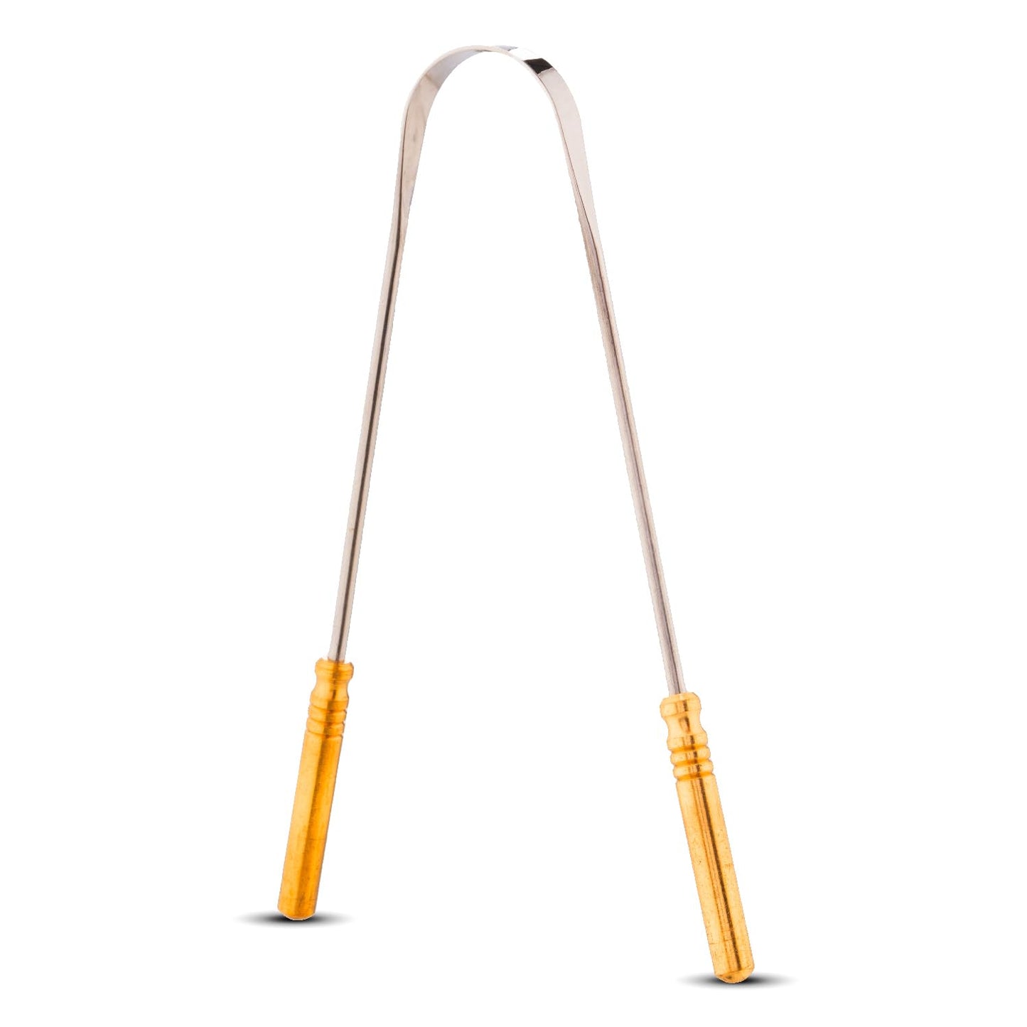 Vega EasyGlide Tongue Cleaner Scraper with Flexible Metal Handle for Gentle & Effective Oral Hygiene, Reduces Bad Breath