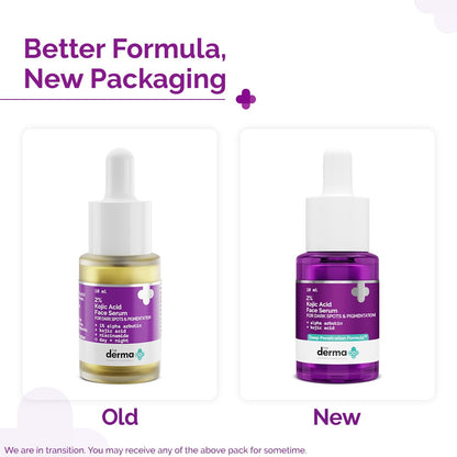 The Derma Co. 2% Kojic Acid Face Serum with Alpha Arbutin, Powered by Deep Penetration Formula™| 10 ml