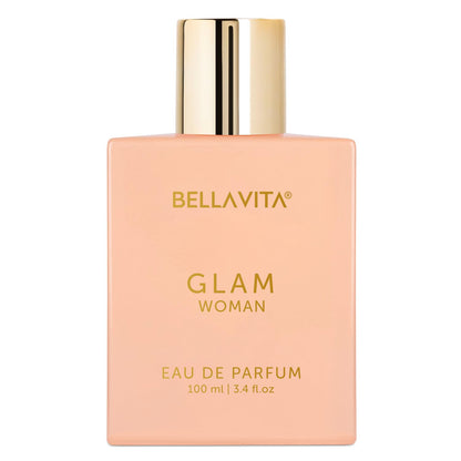 Bella Vita Luxury GLAM | Long Lasting Perfume for Woman | EDP 100ml | African Orange, Jasmine & Patchouli | Floral, Fruity, Woody Premium Fragrance for Women