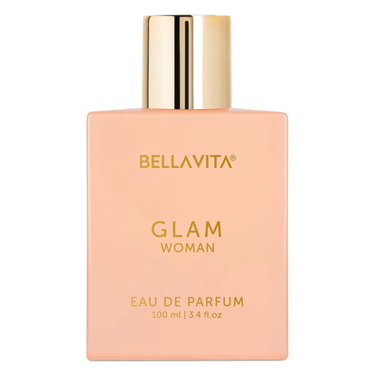 Bella Vita Luxury GLAM | Long Lasting Perfume for Woman | EDP 100ml | African Orange, Jasmine & Patchouli | Floral, Fruity, Woody Premium Fragrance for Women