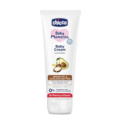 Click to see full view Chicco Baby Moments Baby Cream for Babies with Argan Oil & Avocado Butter , 100gm