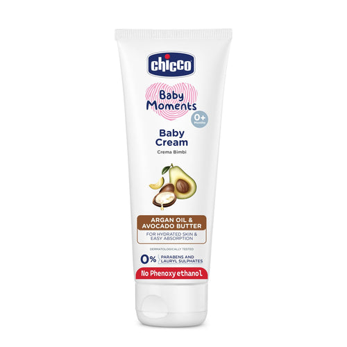 Click to see full view Chicco Baby Moments Baby Cream for Babies with Argan Oil & Avocado Butter , 100gm