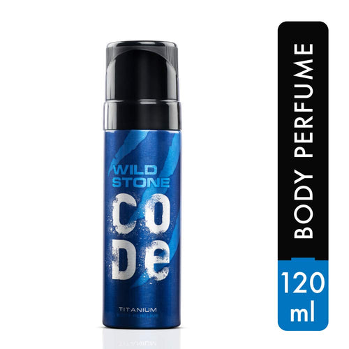 WILD STONE CODE Titanium Body Perfume Spray For Men, 120Ml