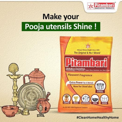 Pitambari Shining Powder 150g- For Copper, Brass, Silver, Aluminium, Iron and Steel