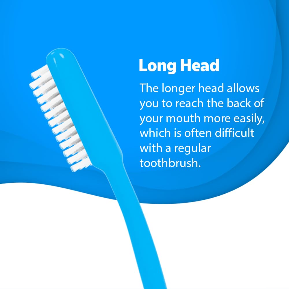 Classic Gold Supreme Manual Toothbrush for Adults | With Hard Dupont Tynex Bristles for Healthy Gums and Anti Bacterial Cover Cap | Pack of 12 Pieces