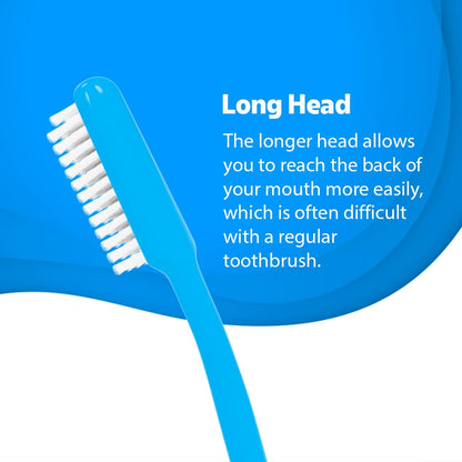 Classic Gold Supreme Manual Toothbrush for Adults | With Hard Dupont Tynex Bristles for Healthy Gums and Anti Bacterial Cover Cap | Pack of 12 Pieces