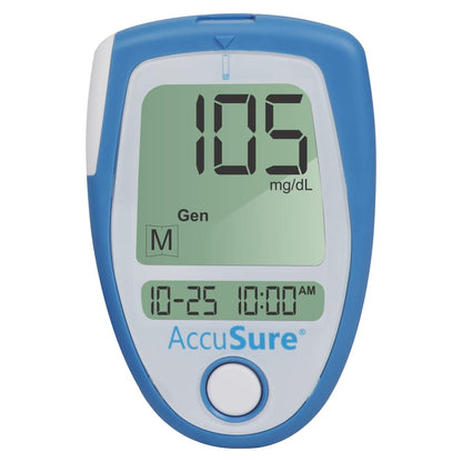 AccuSure Blue Blood Glucose Meter