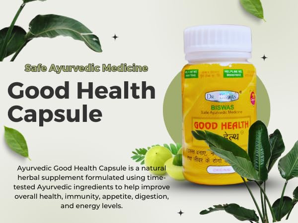 Ayurvedic Good Health Capsule | Improve Health & Weight | Increase Appetite & Immunity | 50 Caps | Pack of 1