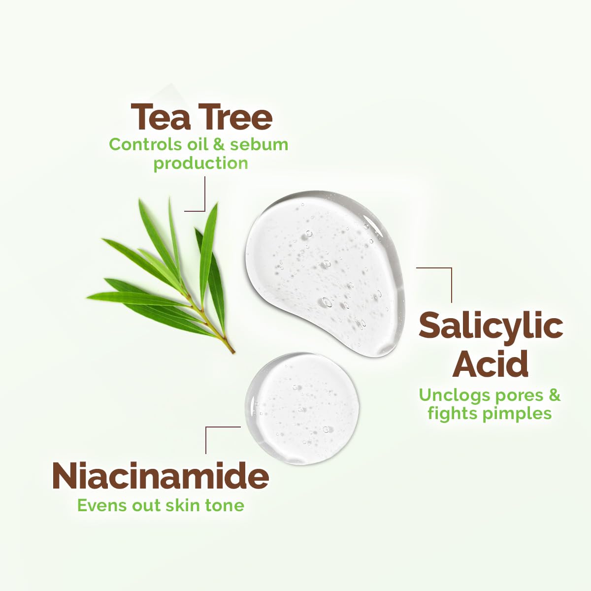 Mamaearth Tea Tree Pimple Control Face Wash with Tea Tree & Salicylic for Oily & Acne-Prone Skin - 100 ml | Controls Oil to Prevent Pimples | Crafted with tea tree & salicylic acid | Made Safe
