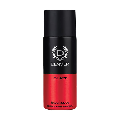 Denver Black Code Blaze Deodorant For Men -150 ML | Long Lasting Deodorant