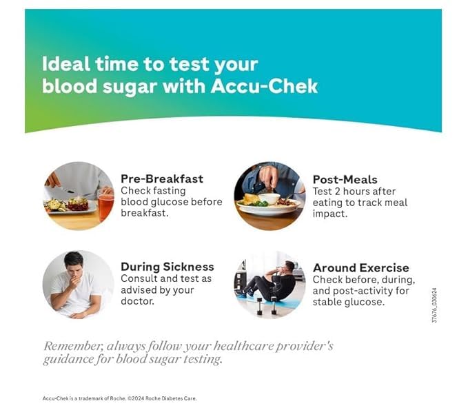 Accu-Chek Active Test Strips | Pack of 50 Strips | For use with Accu-Chek Active Glucometer