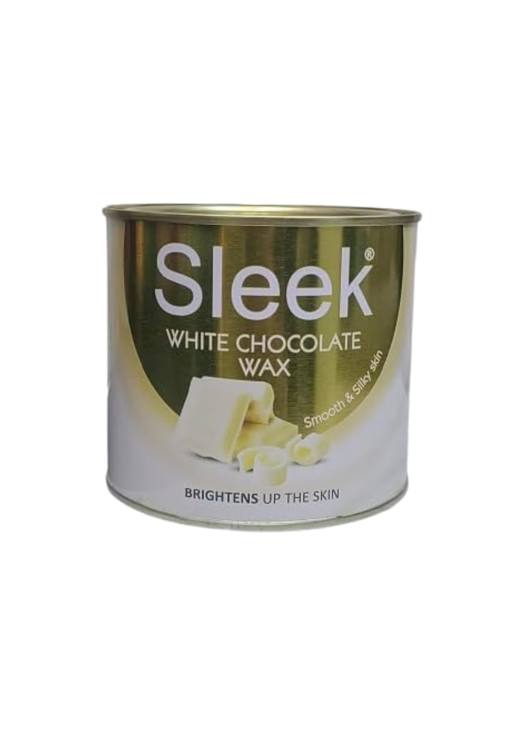 Sleek White Chocolate Wax, Skin Brightening Body Hair Removal, White Chocolate, All Skin Types, 500 grams, Pack of 1