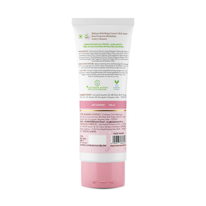 Mamaearth Multani Mitti Face Wash with Multani Mitti & Bulgarian Rose For Oil Control & Acne | Suits All Skin Types | Hydrating & Gentle | Paraben-Free | No Silicones | Sulphate-Free | For Men & Women | 100 ml