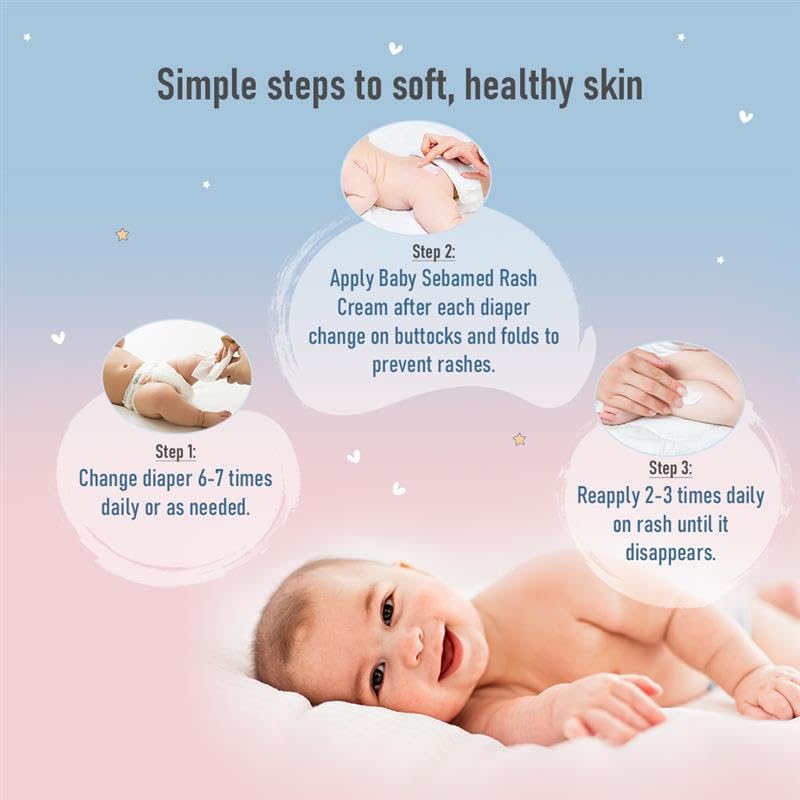Sebamed Baby Rash Cream|pH 5.5|Ideal for Diaper Rashes| Faster rash healing |100 ml