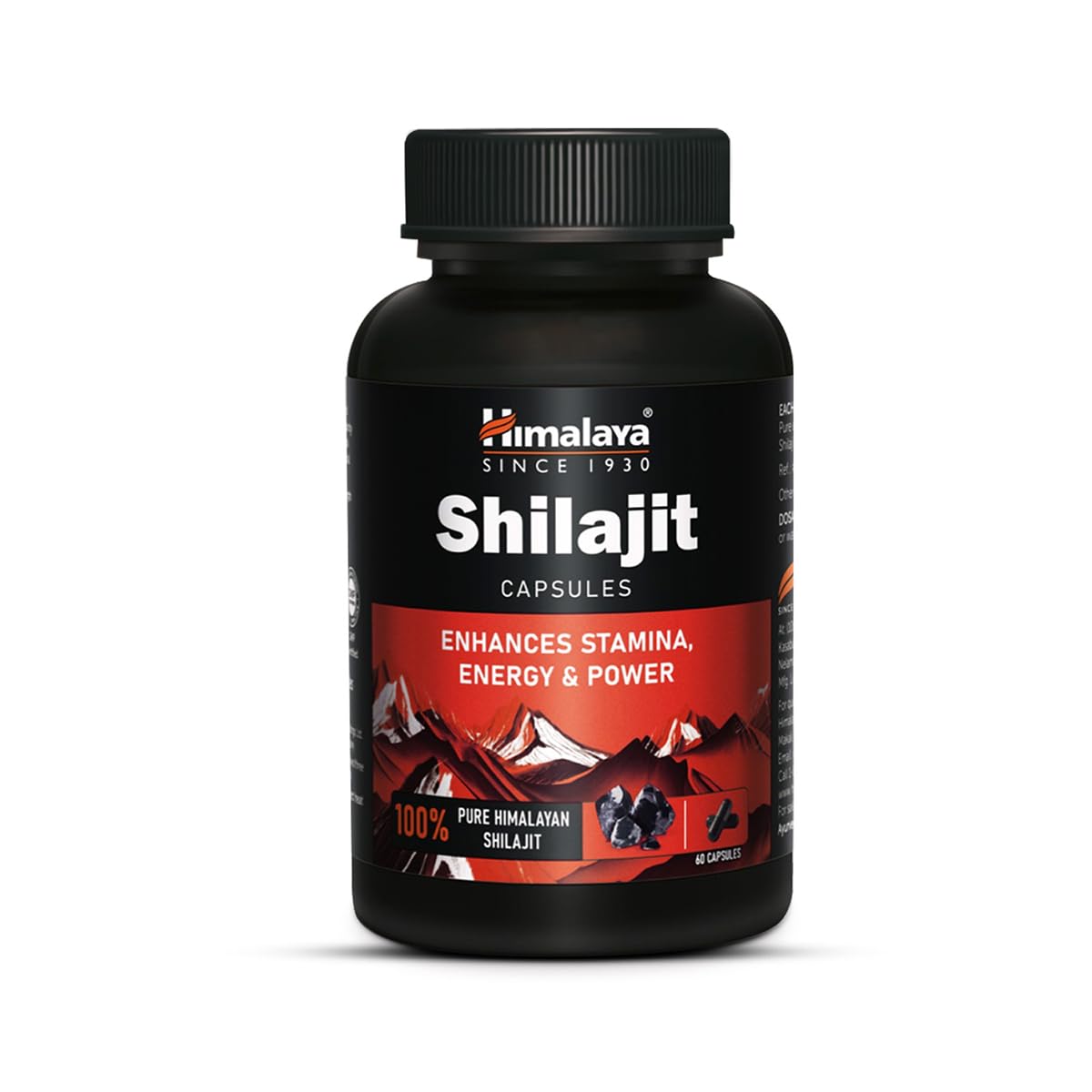 Himalaya Shilajit | 100% Pure Shilajit I 60 Capsules |
