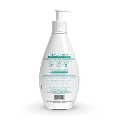 Dr. Reddy's Venusia Max Intensive Moisturizing Lotion |For Face & Body | Moisture Lock with Shea, Cocoa, Mango, and Aloe Butter |No.1 Dermatologist Recommended Brand | Normal to Dry Skin | 500 g
