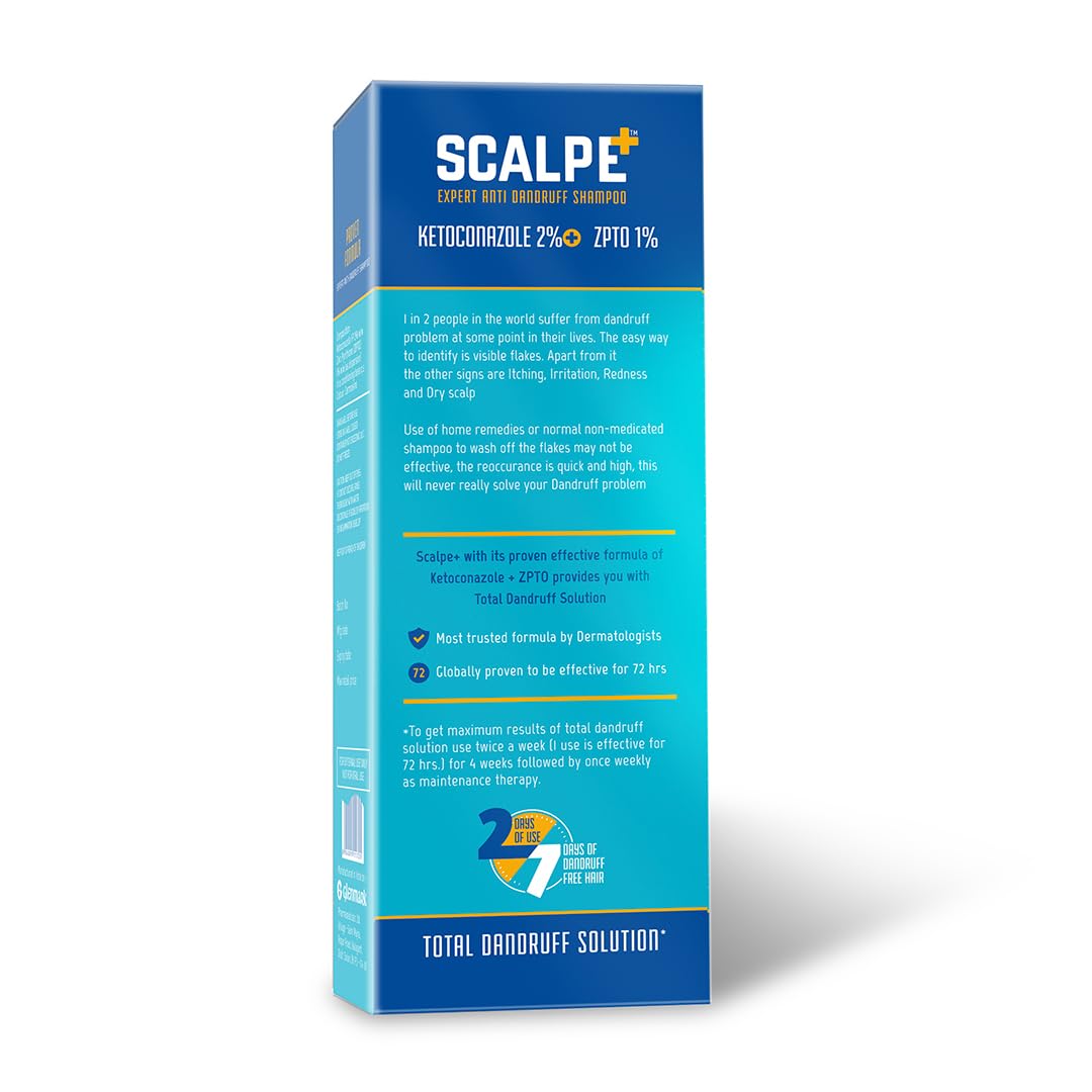 Scalpe+ Expert - Bottle of 75ml Anti Dandruff Shampoo
